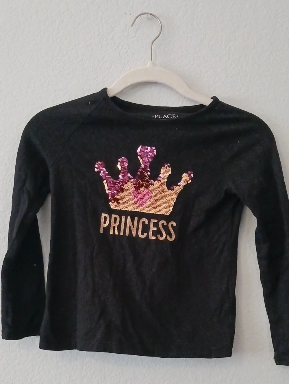 🔴10/$13❗️SALE❗️The Children's Place Black 'Princess' Sequin Top